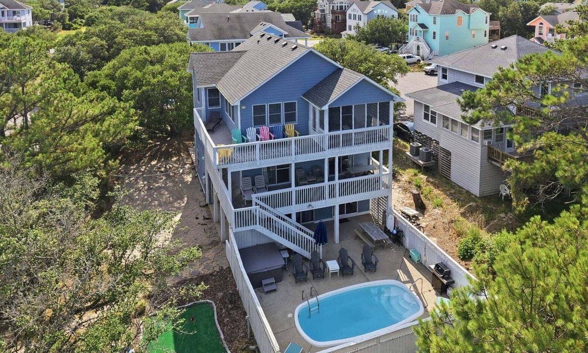 Ocean Sands House | 1712 - Happy Childhood, Corolla Coastal Home | Pool, Hot Tub & Game Room
