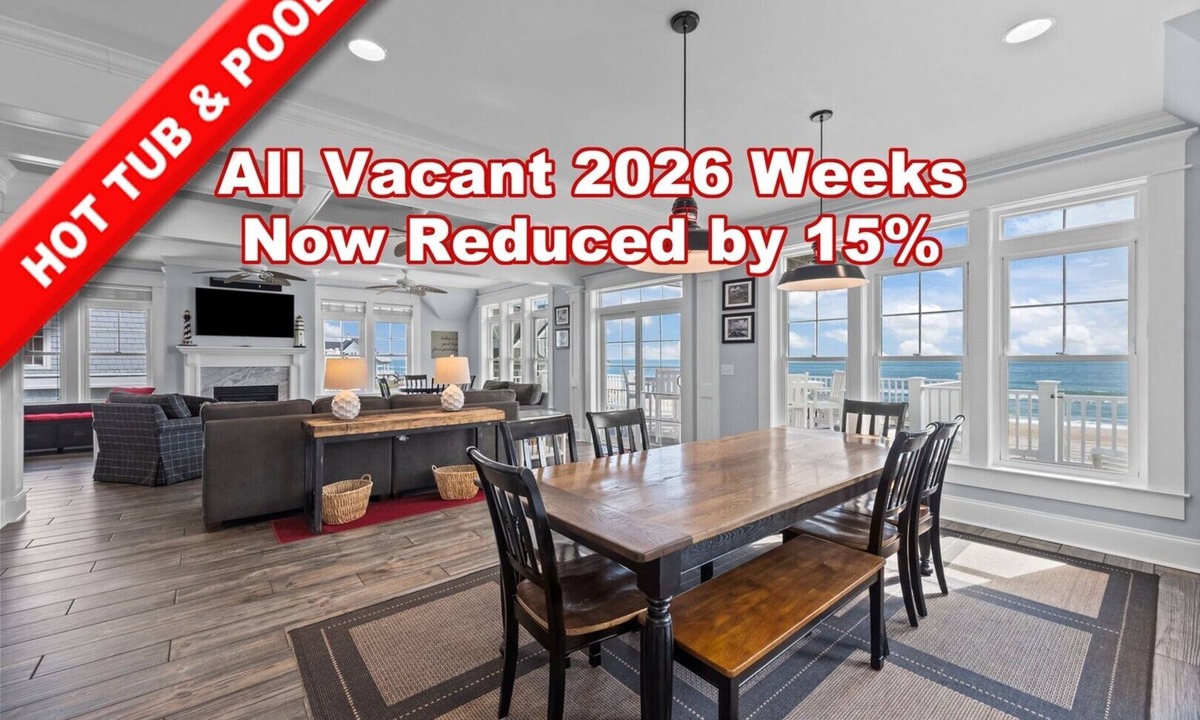 North Topsail Beach House | 4160 Island Dr. - The Ultimate Oceanfront Beach Vacation For Large Gatherings!