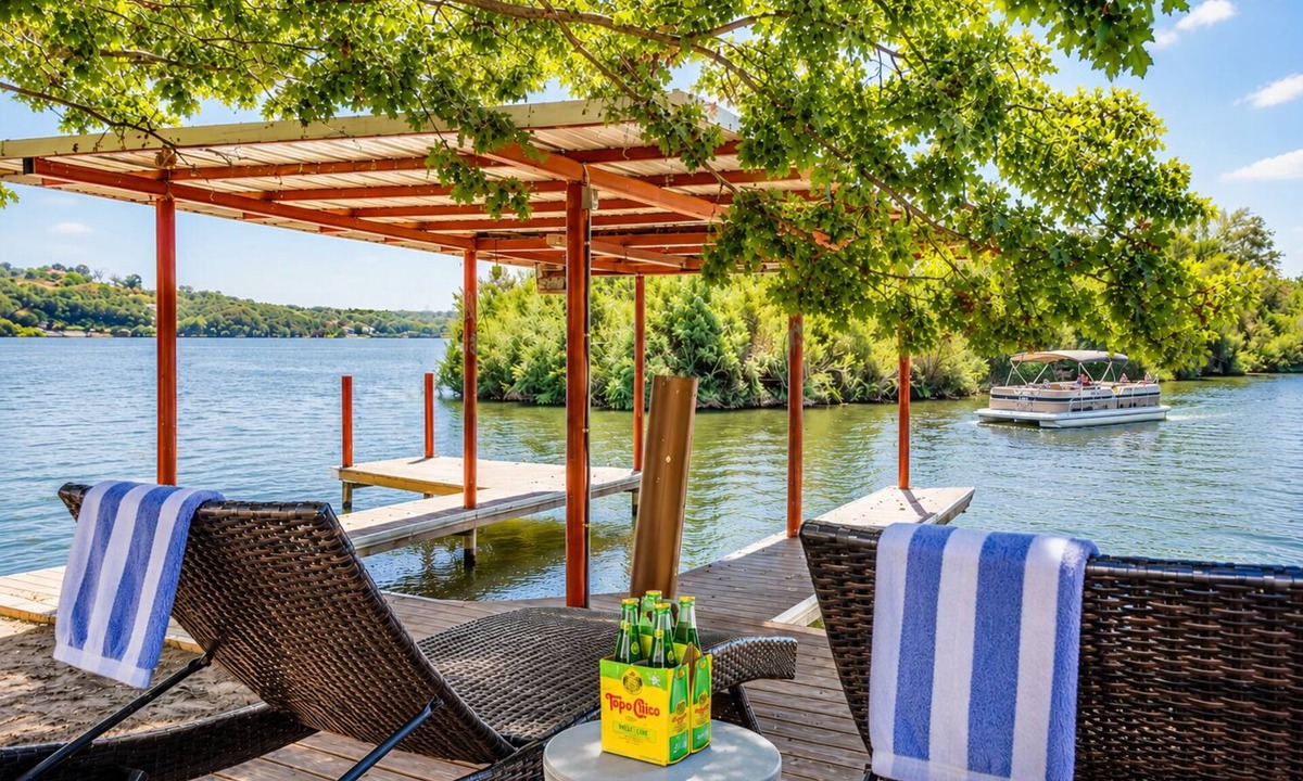 Granbury House | 4BR Granbury Lakefront Home w/Hot Tub, Dock & Game Room
