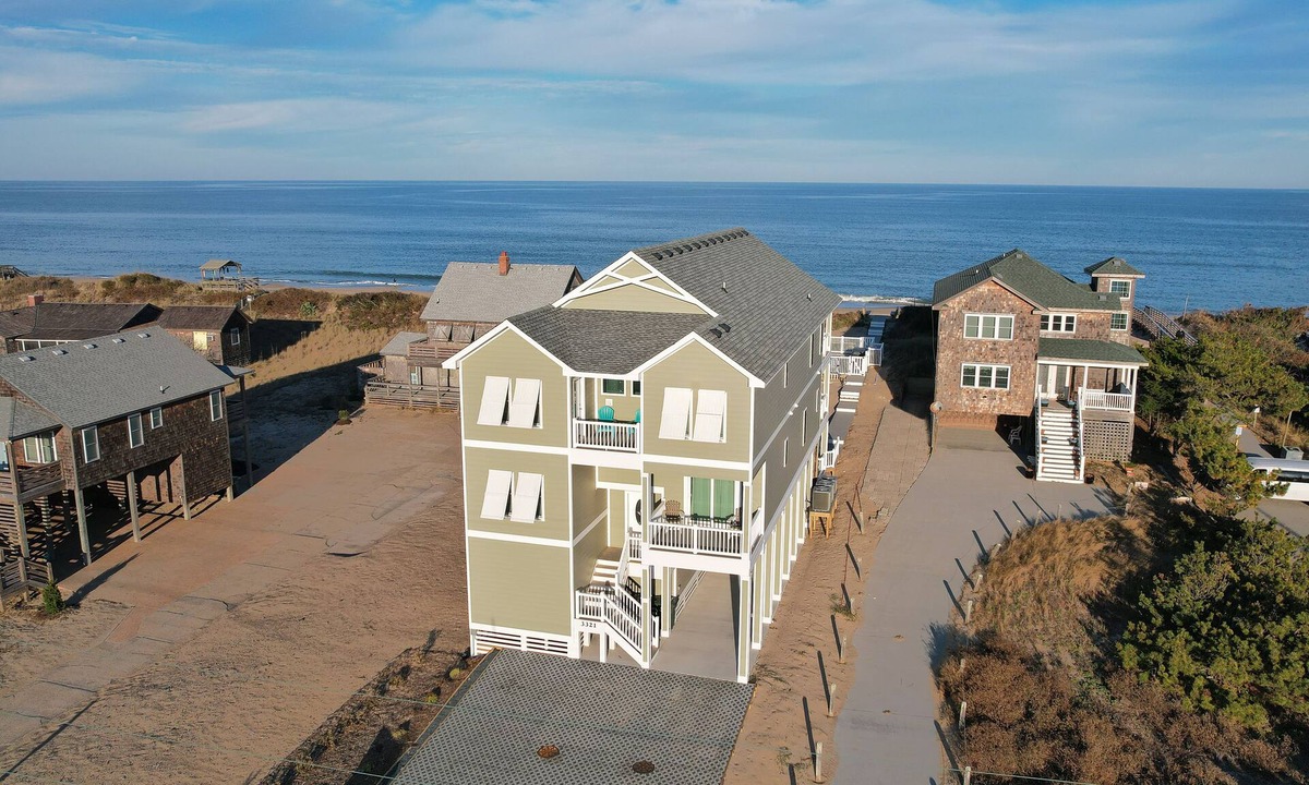 Nags Head House | 5450- Wench's Pad 3, Spacious Oceanfront Nags Head Home with Private Pool!