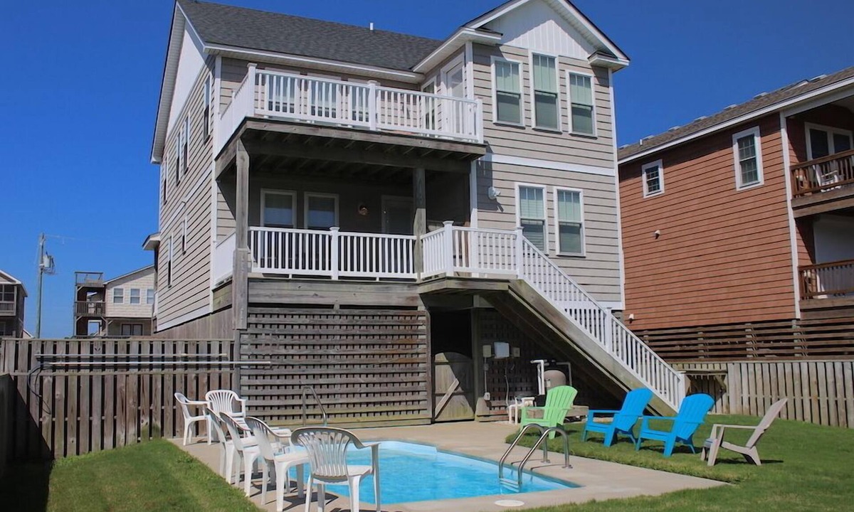 Nags Head House | Beach Bound & Down - Private Heated Pool and Close to Beach!