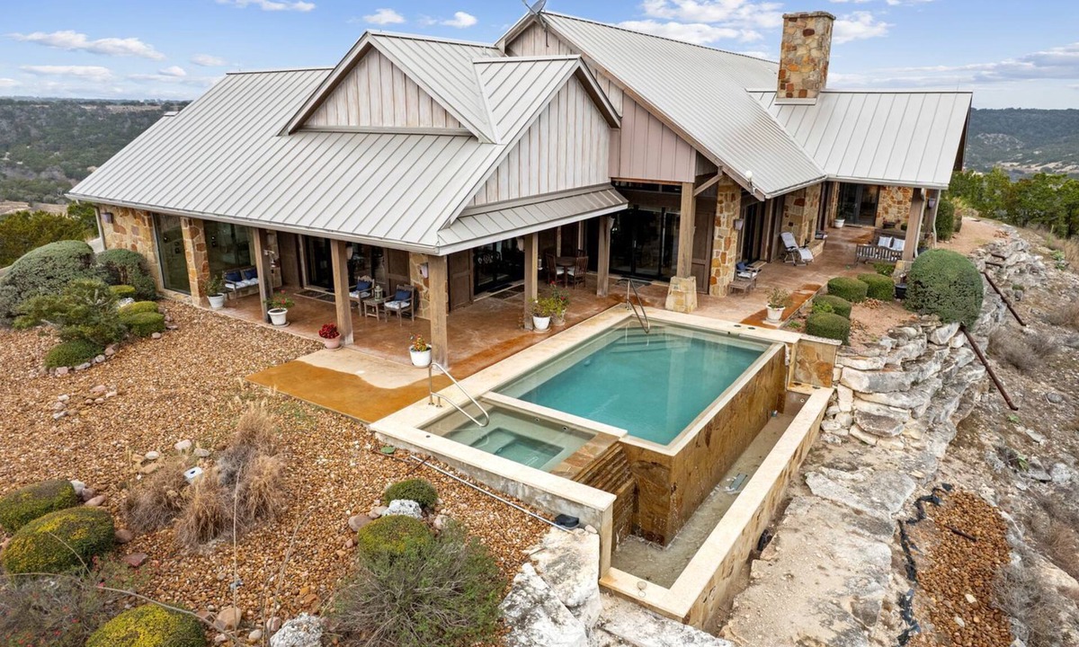 Bandera Cabin | Beautiful Hill Top Home with Pool, Hot Tub, and Stunning Views near Bandera, Texas