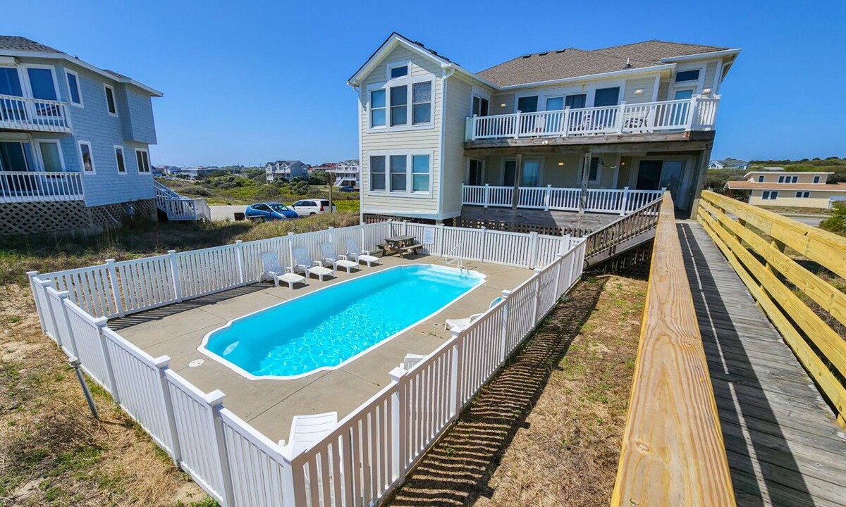 Southern Shores House | Blue Marlin - 6BR Oceanfront Home w/Private Pool & Ocean Views