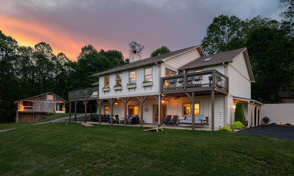 Mills River House | Bridlewood Farm | Hot Tub | Mountain Views