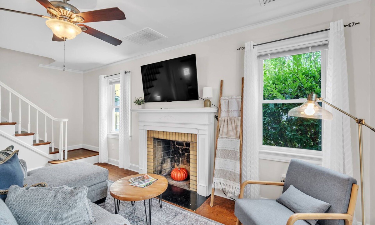 Sans Souci House | Chic 3BR Home: Pet Friendly, Near Furman & Parks