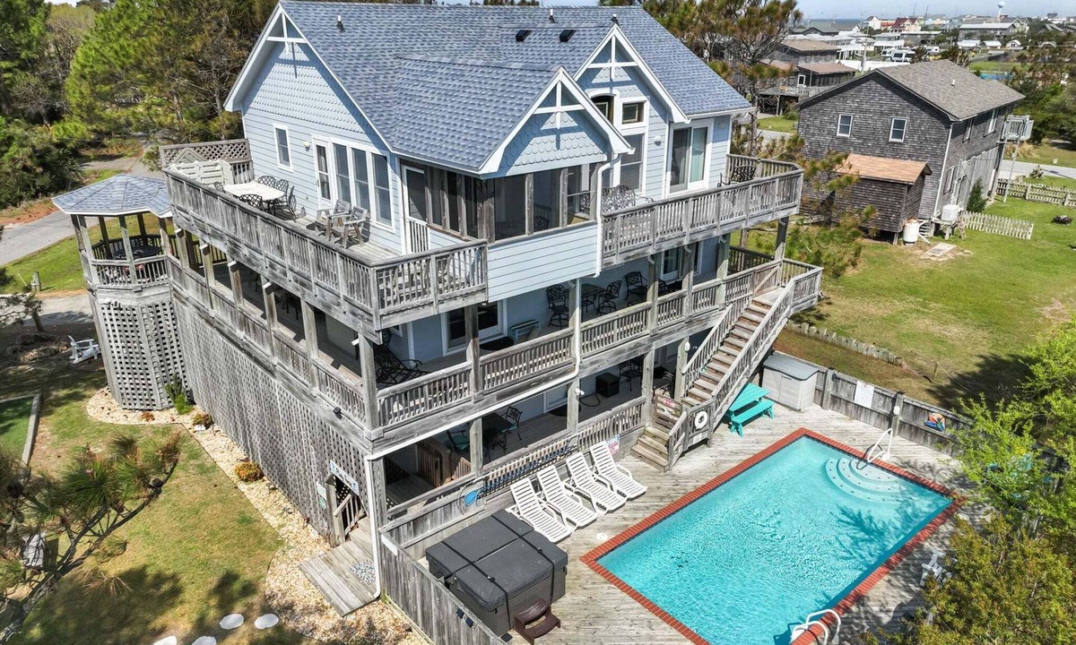 Rodanthe House | Family Beach Retreat | Pool, Hot Tub, Game Room