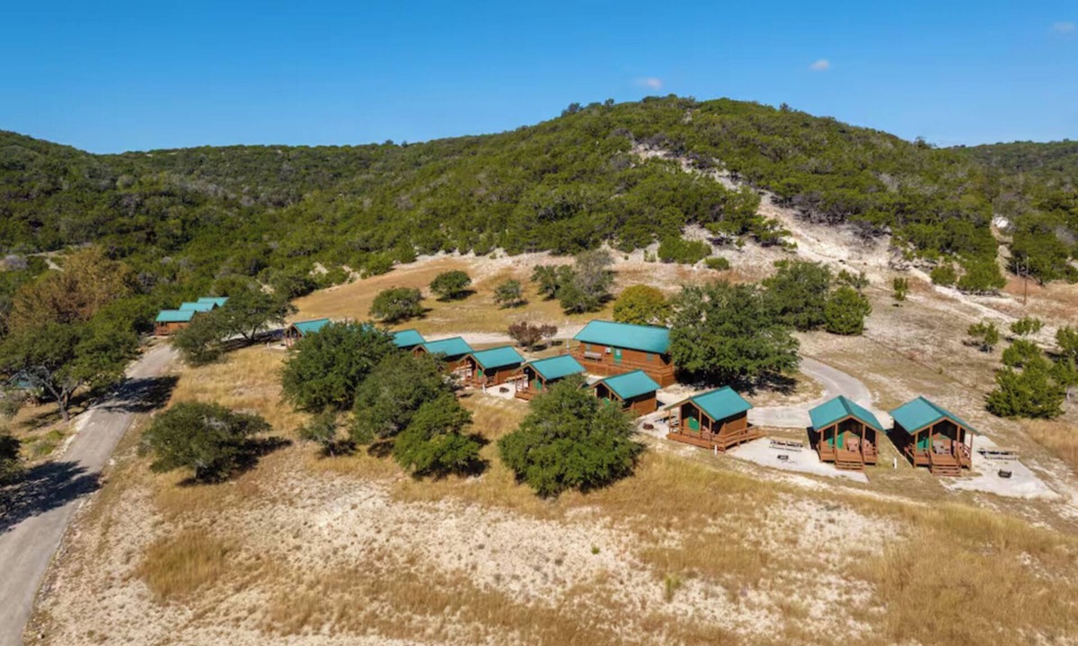 Medina Cabin | Glamping Bunkhouse: Tx Hill Country Resort + Pool