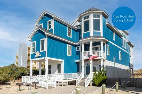 Nags Head House | Good Karma Retreat - Nags Head MP 15.5, Oceanfront, Elevator, Pool, Hot Tub, Pets OK, Flex Stays
