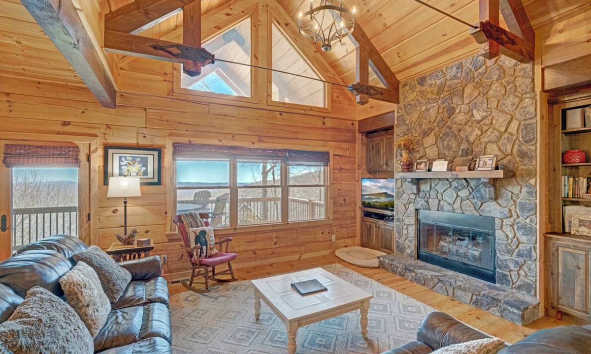 Seven Devils Cabin | Harleys Hideaway- Mountain Cabin, Mountain View, Pet-Friendly, One Level Cabin