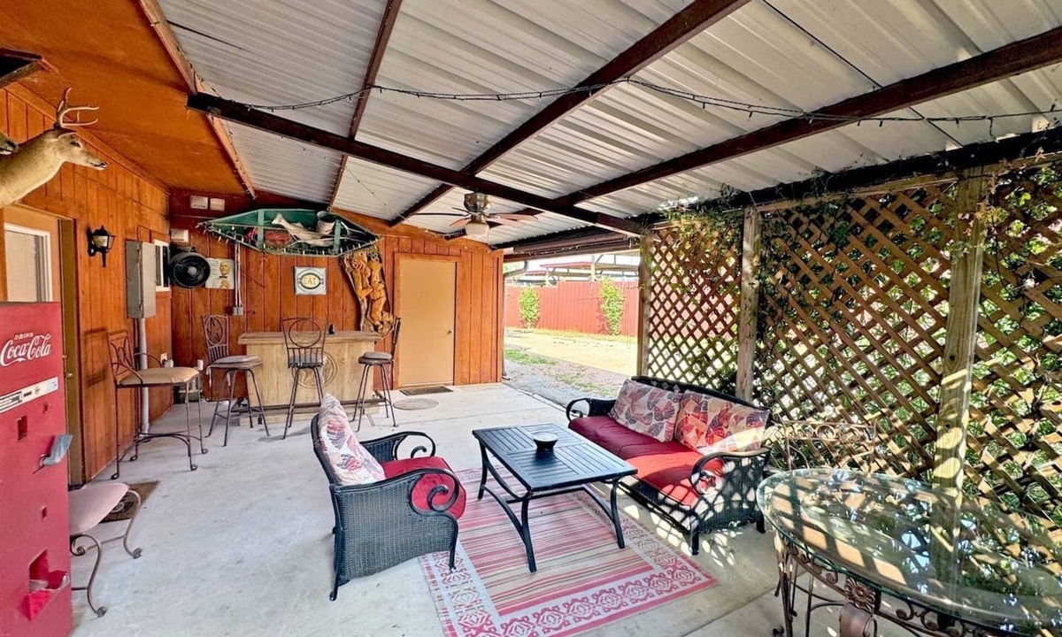 Council Creek South House | Lake Buchanan Lodge | Large Outdoor Area w/Firepit