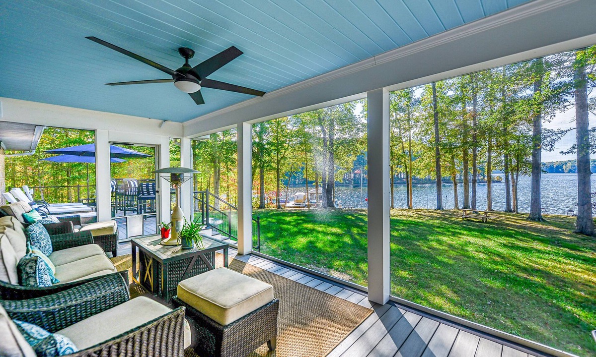 Bumpass House | Lakefront Home with Private Dock, Hot Tub, Fireplace, & Central A/C - Free WiFi