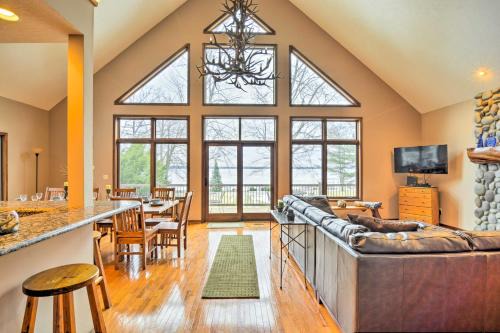 Higgins Lake House | Lakefront Roscommon Home w/Game Room & Dock!