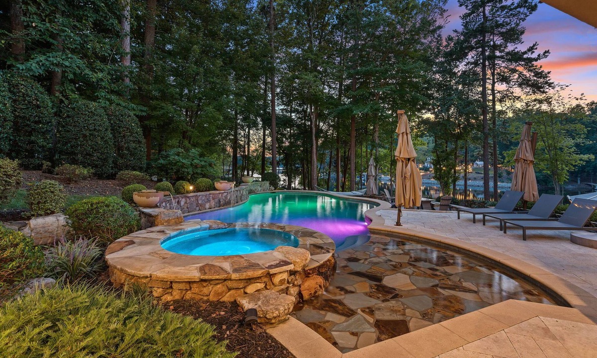 Mooresville House | Livin' Large Lakefront Resort Estate | Pool, Spa, Sleeps 20
