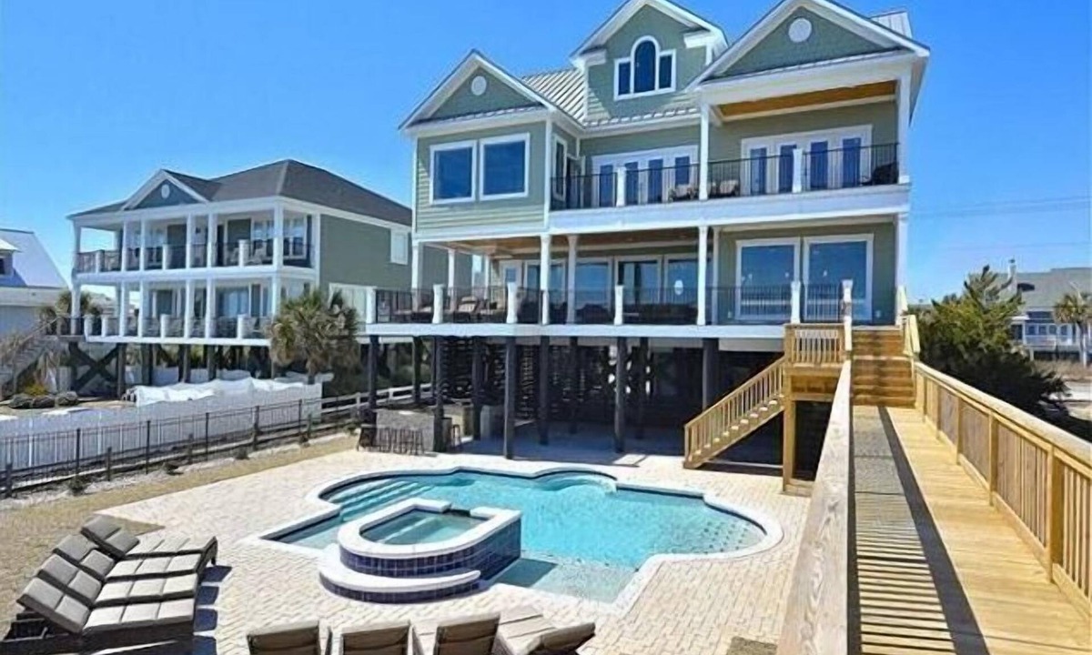 Murrells Inlet House | Luxurious Oceanfront Home: Pool, SPA, & Movie Theater