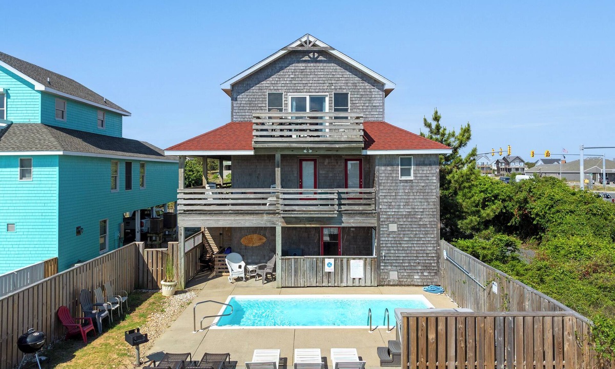 Nags Head House | Marlin Manor: Oceanside, Private Pool, Hot Tub
