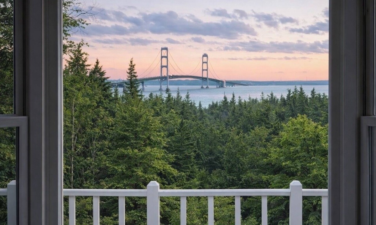St Ignace House | Mighty Mac Cape Cottage Spectacular Bridge Views