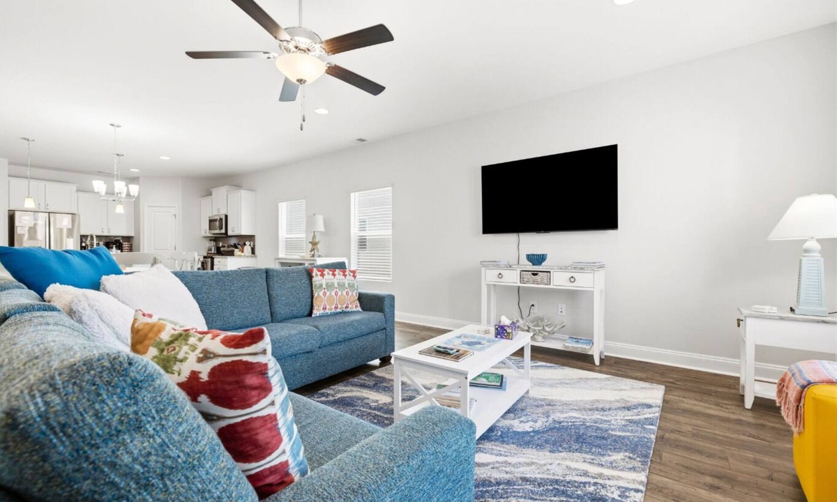 Ocean Isle Beach House | Modern 3BR Coastal Retreat + Fire Pit - Near Ocean Isle & Sunset Beach