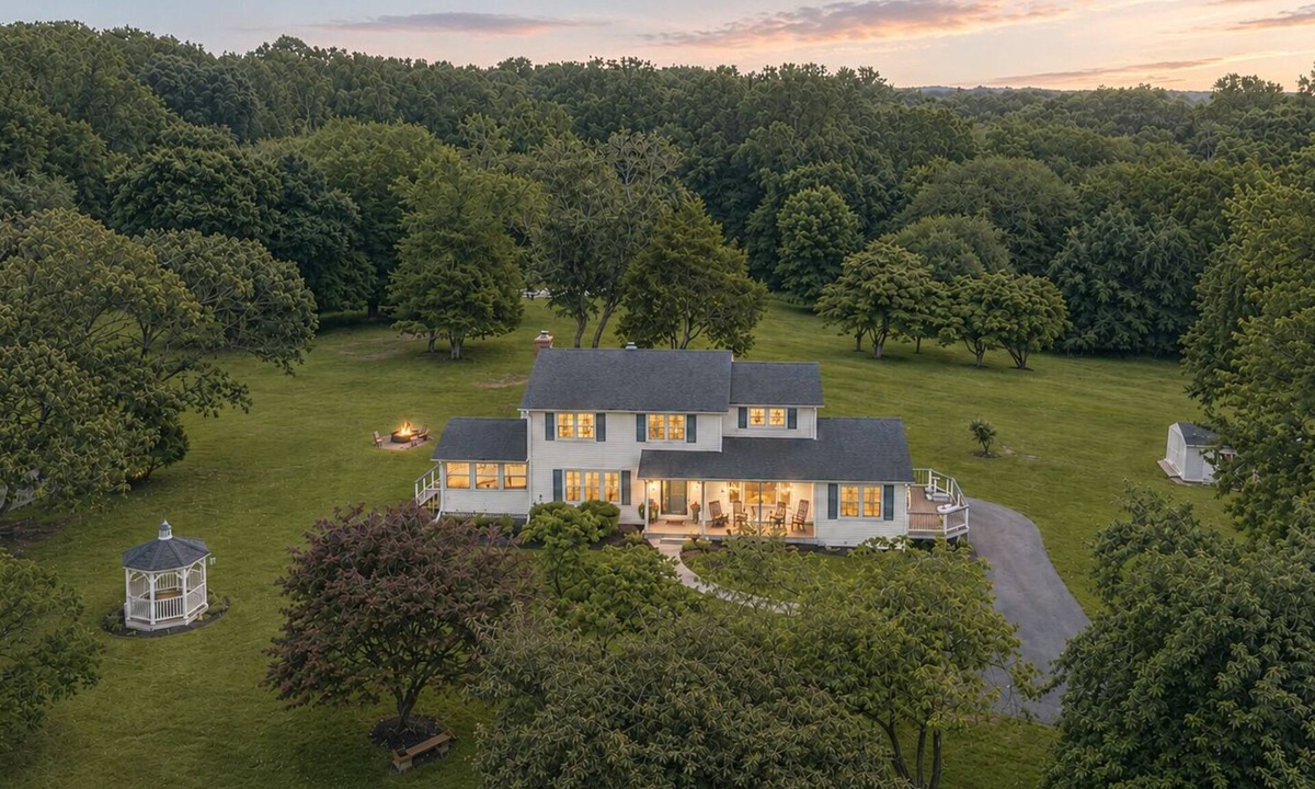 Lothian House | Modern Farmhouse: 12.5 Acres & 2 Fire Pits
