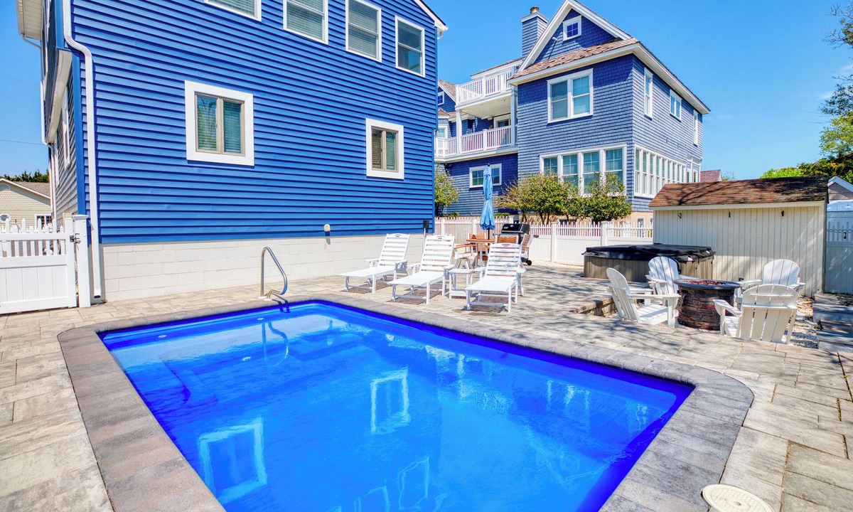Town Bank House | Oceanfront Oasis! Steps to the Beach! Hot Tub, Pool & Game Room!