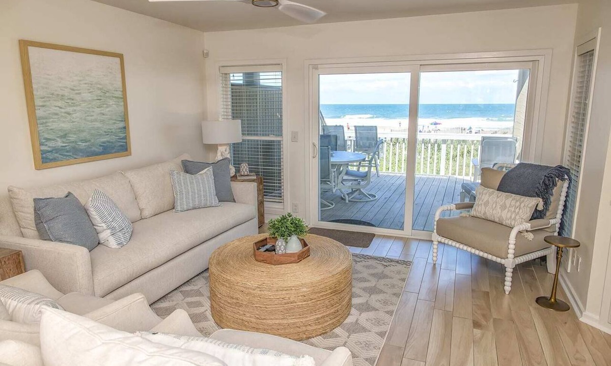 Wrightsville Beach House | Oceanside Oasis: Oceanfront Family Friendly Luxury Duplex Parking For 2-3 cars