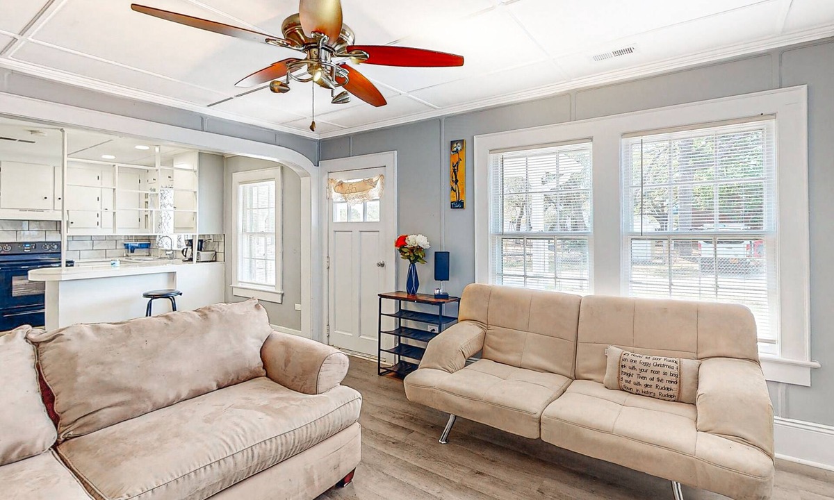 Atlantic House | Peaceful home in downtown Atlantic with patio, grill, streaming, & washer/dryer