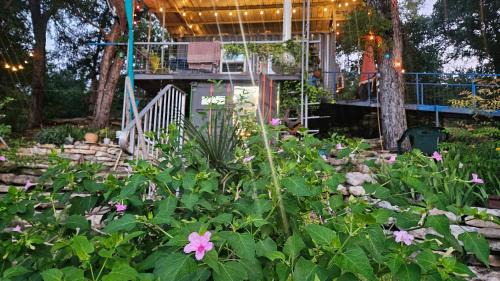 Liberty Hill Other | Pickles Place is a Stacked container home in the Texas Hill Country this space is surrounded by giant Elm trees lush greenery across the street from the San Gabriel river one double bed full size shower & full kitchen plus BBQ pit & flategrill
