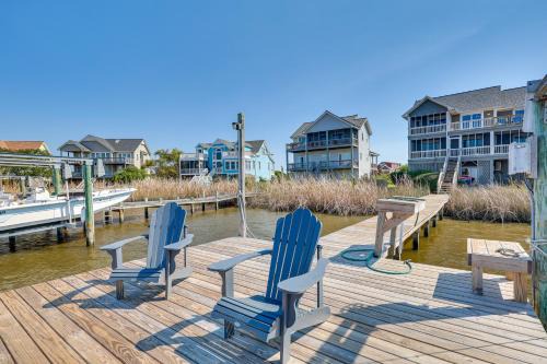 Ocean City Beach House | Private Hot Tub & Dock: North Topsail Beach Home