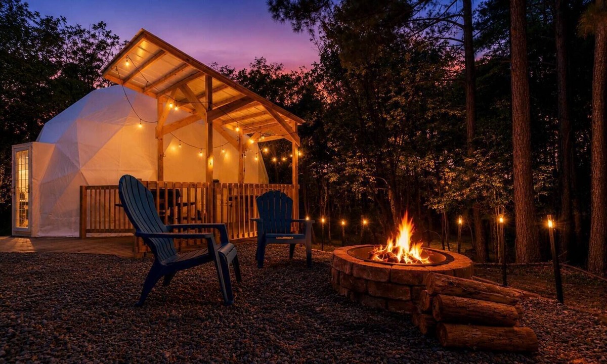 Unionville House | Private luxury dome with hot tub & fire pit.