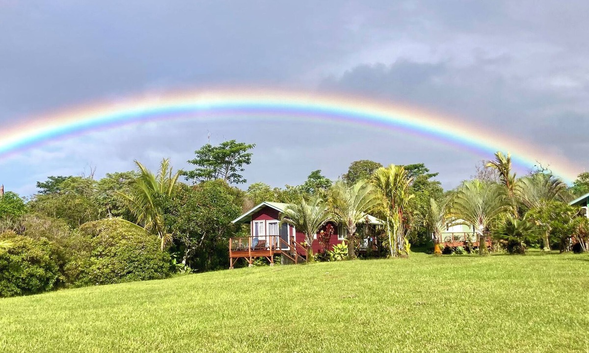 Pahoa Cottage | Puna Rainforest Retreat Hotspring - Purple Passion Cottage