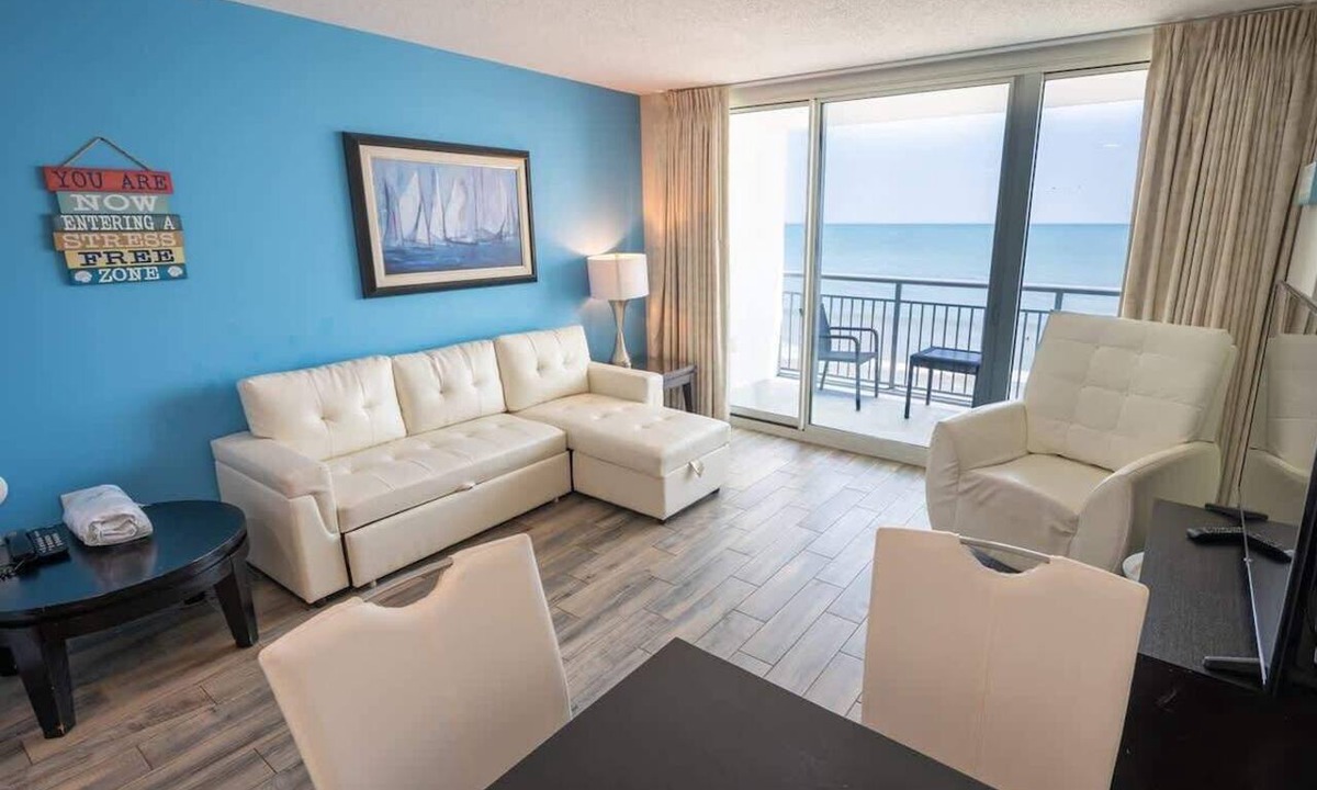 Downtown Myrtle Beach Condo | Remodeled 5th Floor Condo All Tile Near Boardwalk!