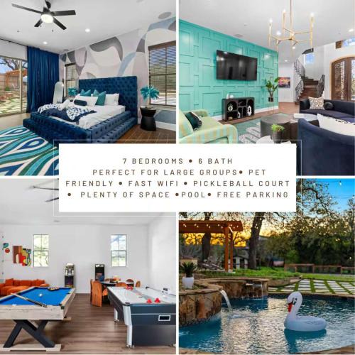 River Ridge House | Retreat House - Heated Pool - Pickleball court