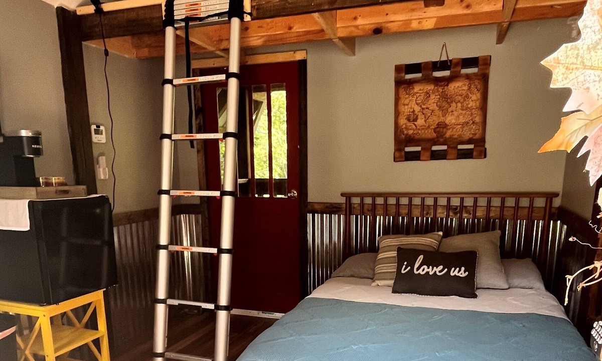Saluda Cottage | Riverfront tiny home w/outdoor firepit. Walk to waterfalls and go flyfishing!