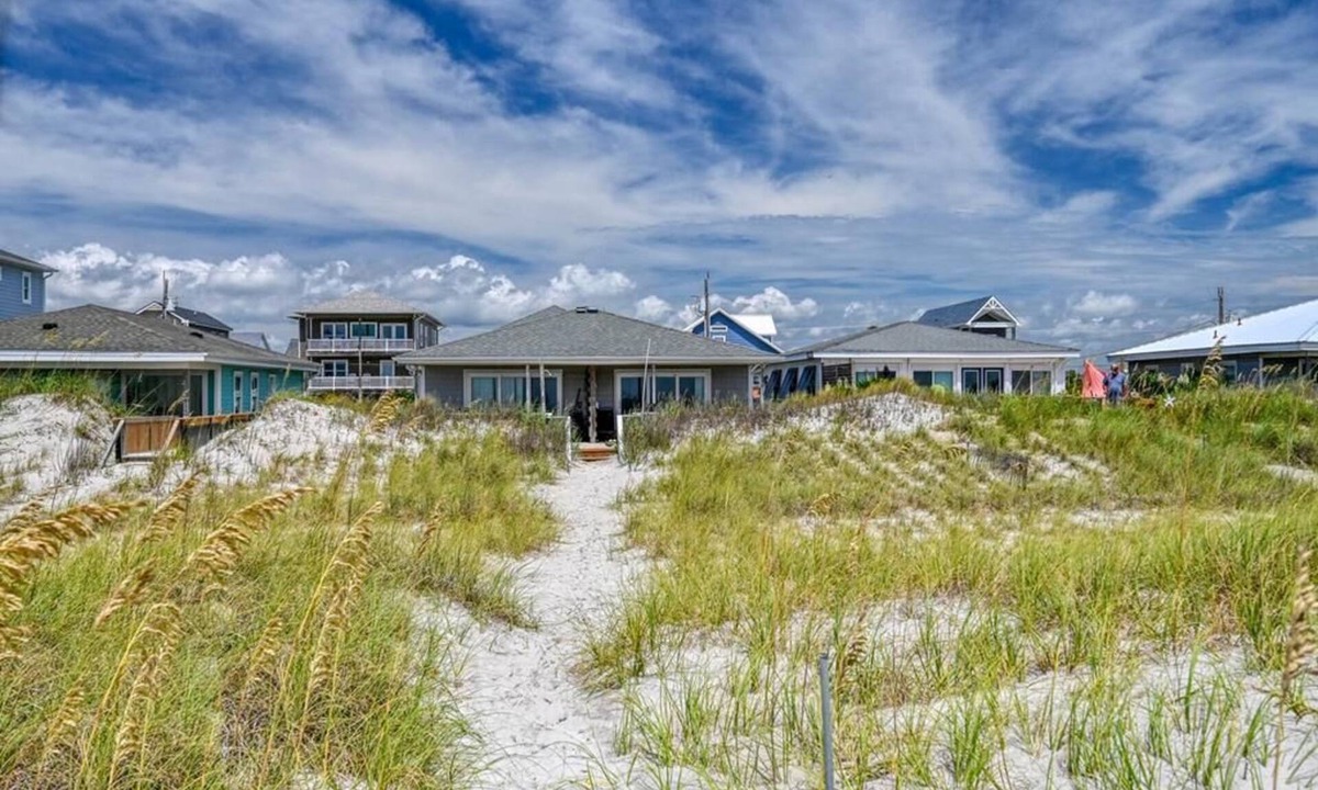 Topsail Beach House | SeaClusion House - Oceanfront Double Duplex - Dogs Allowed