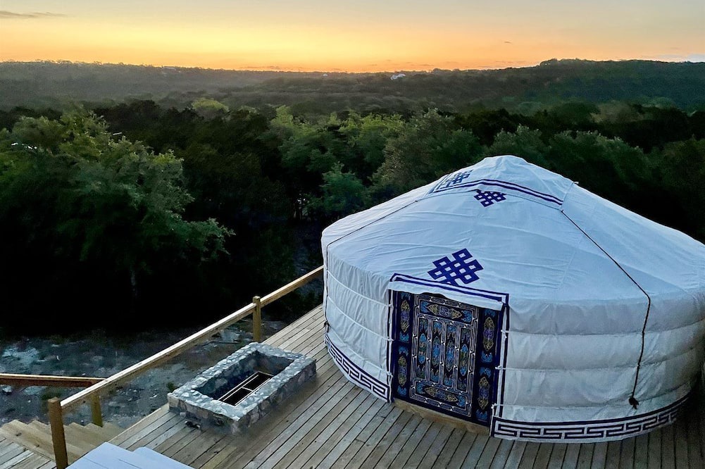 Dripping Springs Cabin | Secluded Romantic Yurt with Amazing Views in Dripping Springs, Texas