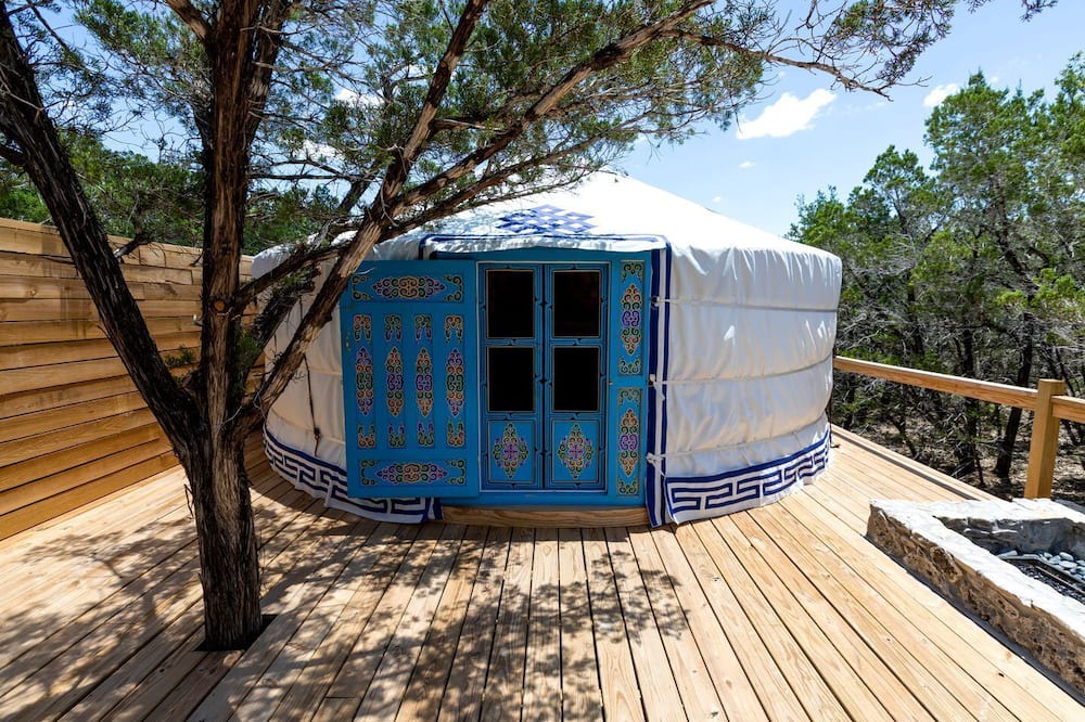 Dripping Springs Cabin | Secluded Yurt for a Romantic Getaway in Dripping Springs, Texas