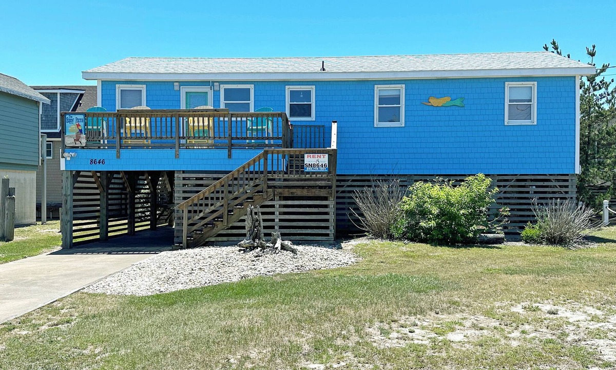 South Nags Head House | SN8646- 3 Brs, Fresh Interiors, Wifi, Direct Beach Access, Beach Cart!