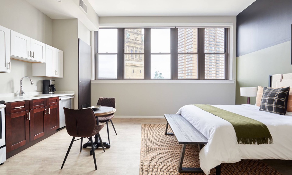 Downtown Detroit Apartment | Sonder The Randolph | Superior Queen Studio Apartment