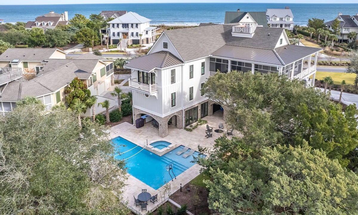 Debordieu Colony House | Steps to Sand, Ocean Views, Game Room, Private Pool + Outdoor Kitchen
