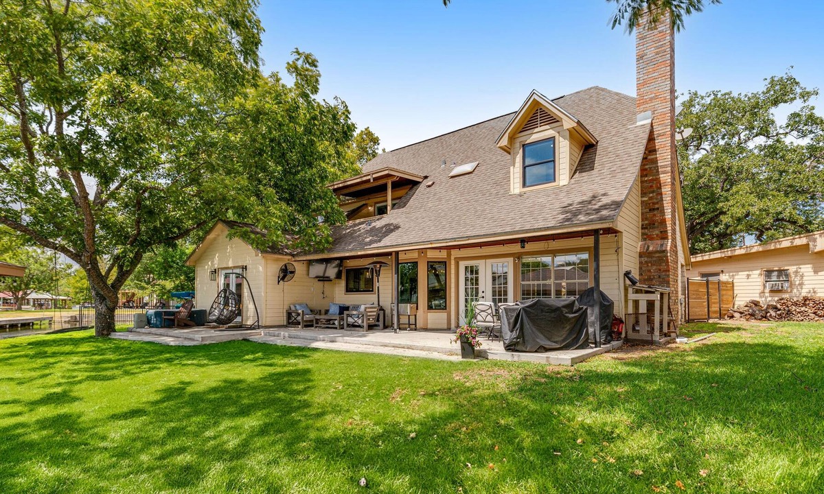 Granite Shoals House | Stunning home with lake views, private island, dock & modern interior