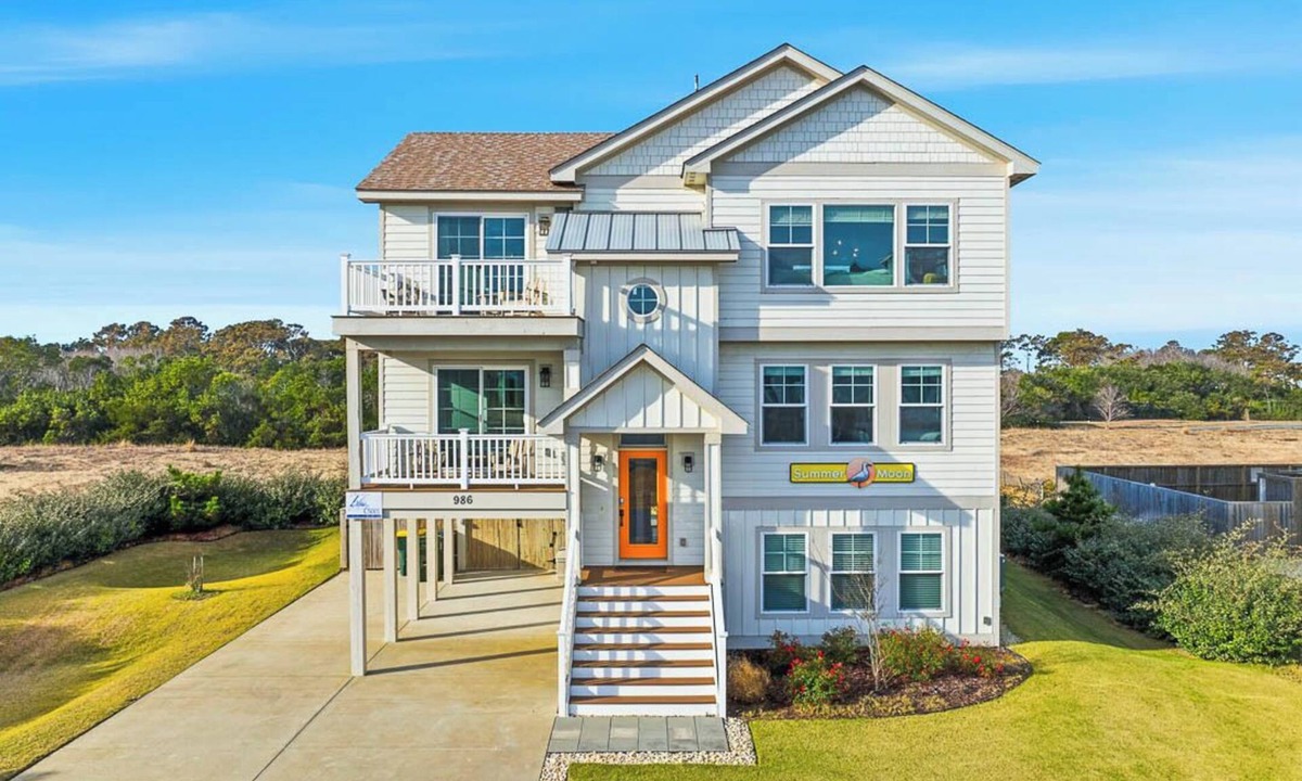 Whalehead Beach House | Summer Moon | 1,615 ft to the beach | Private Pool, Hot Tub, and Dog Friendly