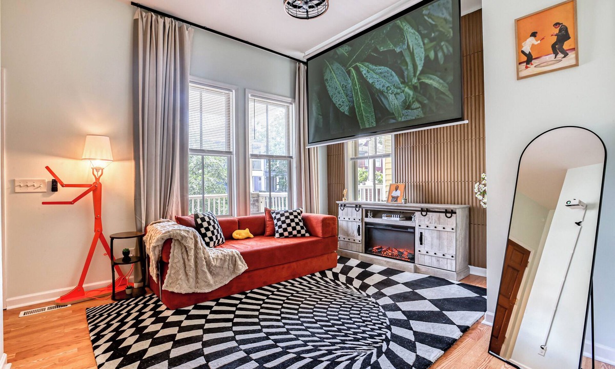 Thomas Square House | The Fun House: Parking - 2 King Bed, Massage Chair