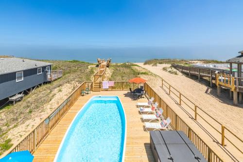 Kill Devil Hills House | The Sweet Spot - KDH MP 7.5, Oceanfront, Ocean View, Pool, Hot Tub, Pets OK, Flex Stays