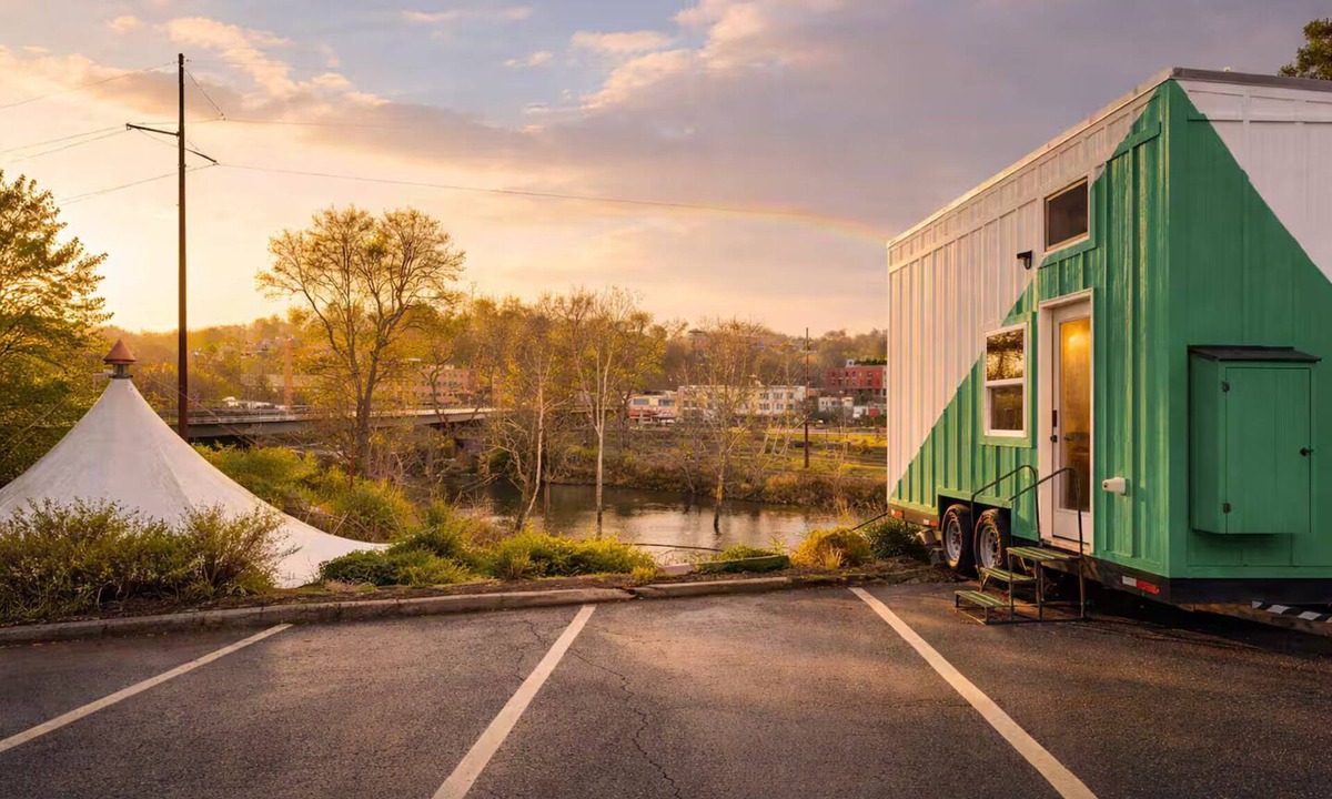 Asheville Cabin | "The Visionary" Tiny Home on the River in AVL!