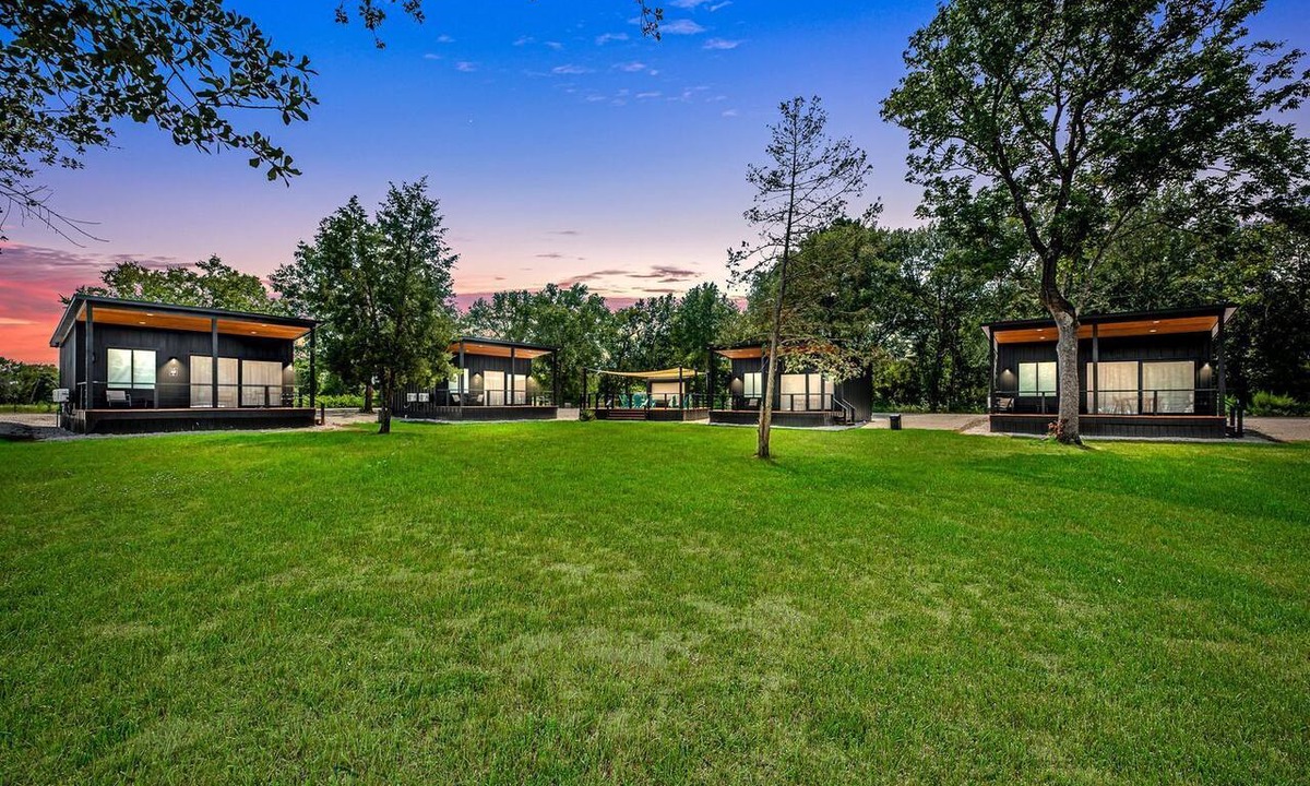Waller Cabin | Tranquil Tiny Home Resort with Heated Pool & Goats near Houston, Hempstead Texas