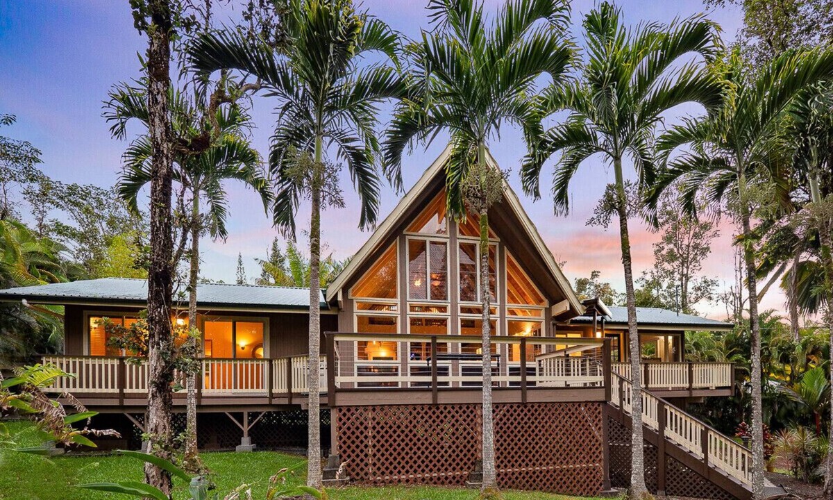 Keaau House | Tropical, Hawaiian-style A-frame Home