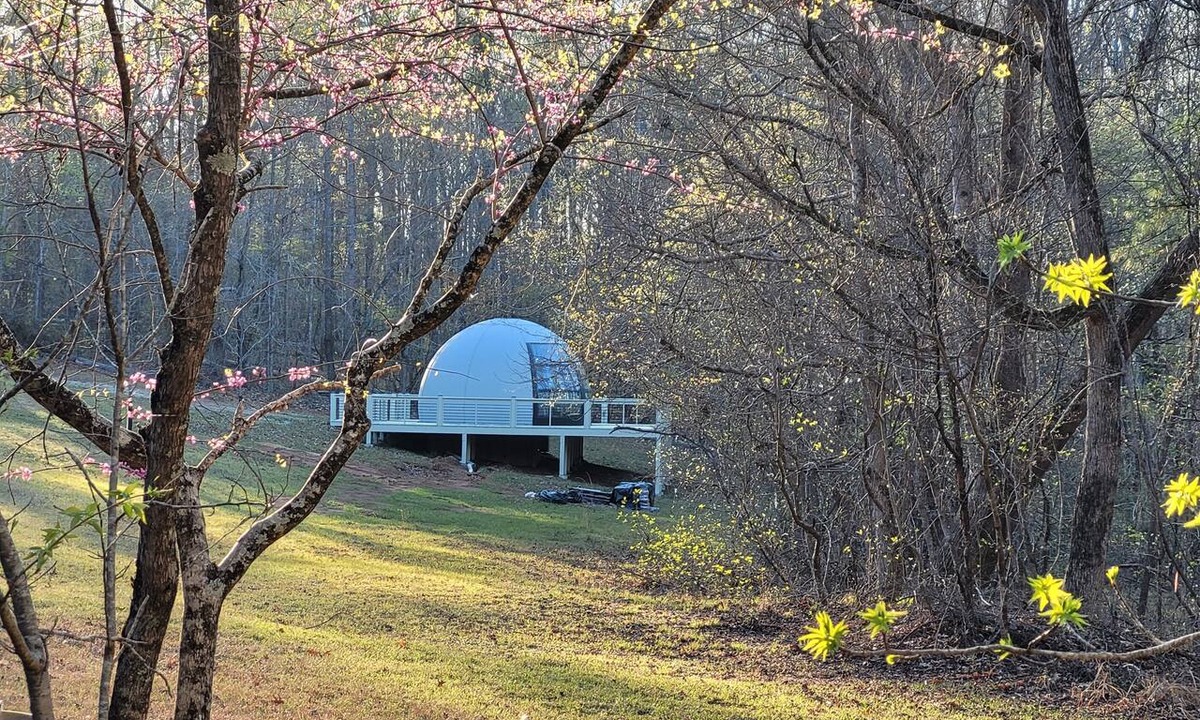 Milledgeville RV Rental | Unique Glamping Dome Retreat-Secluded-Rural-100ac