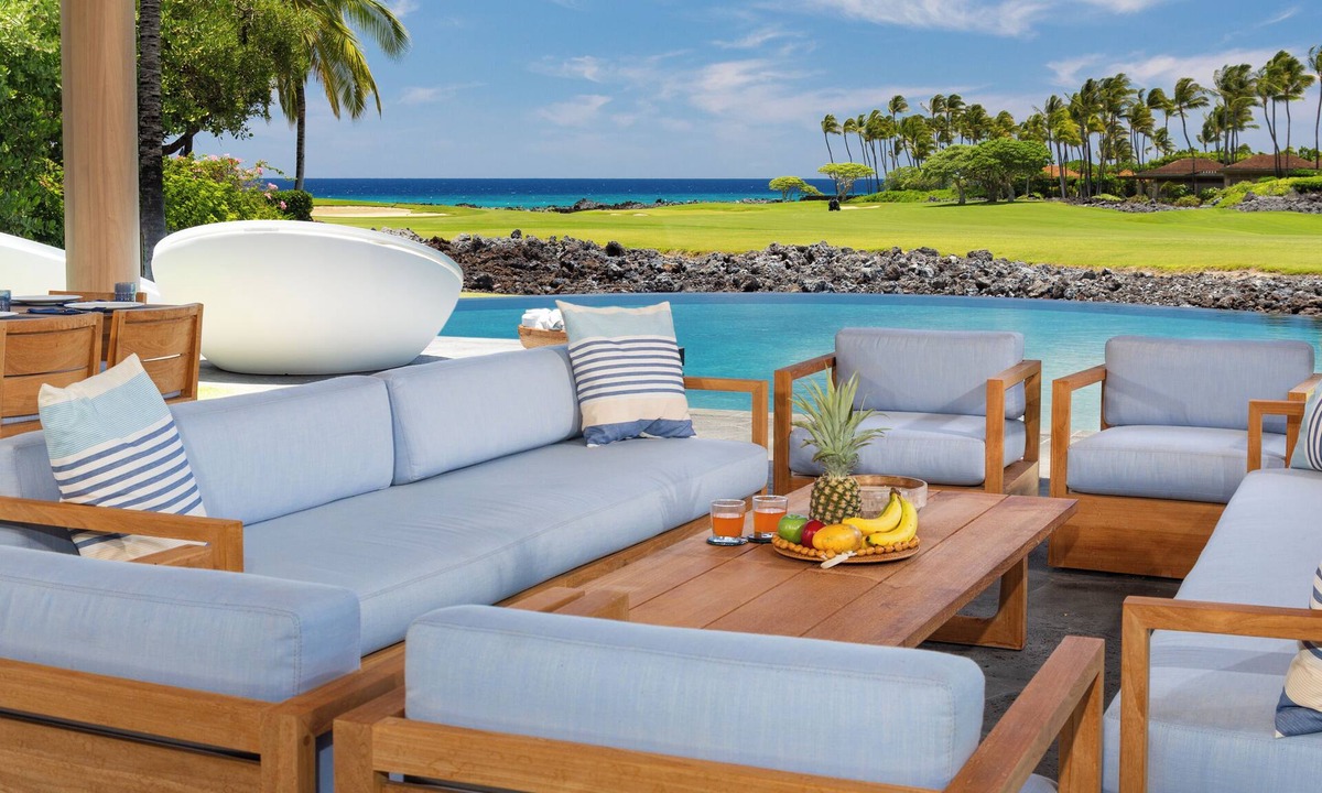 Kaupulehu House | Unmatched location Four Seasons Hualalai 5BR/5BA Ocean Estate 6500sqft 3/4 acre