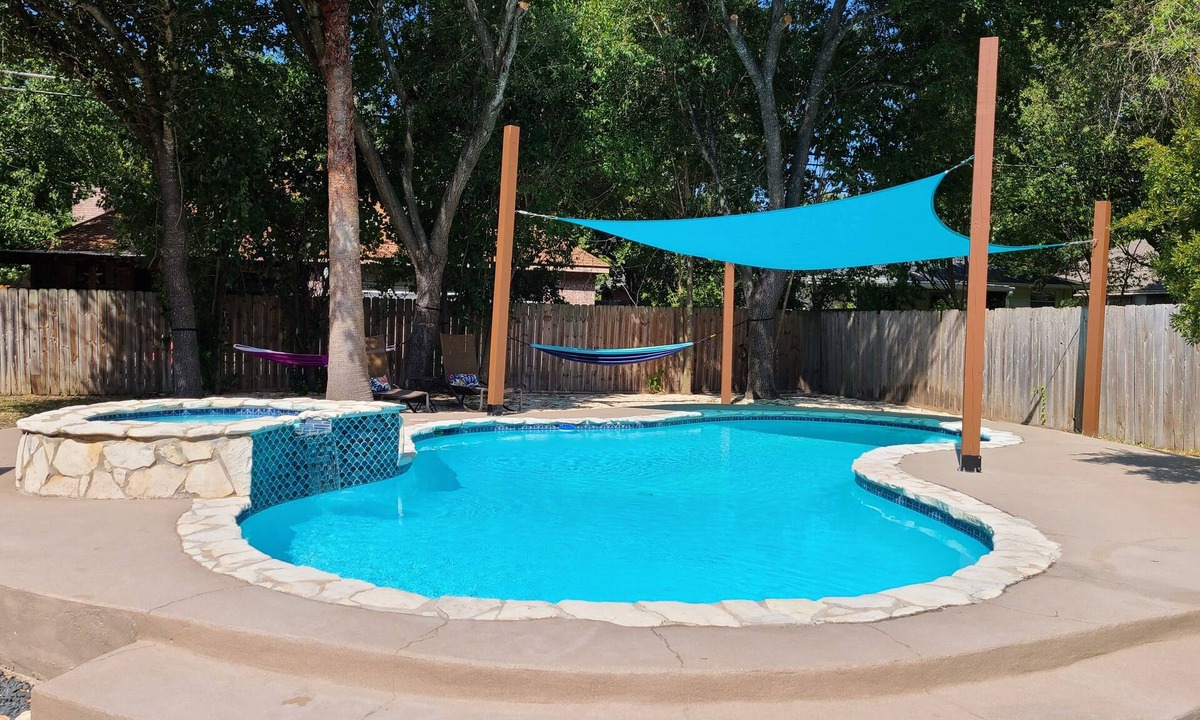 Saxony House | VRBO HOME AWAY Paradise Getaway House- With Pool and Hot Tub!