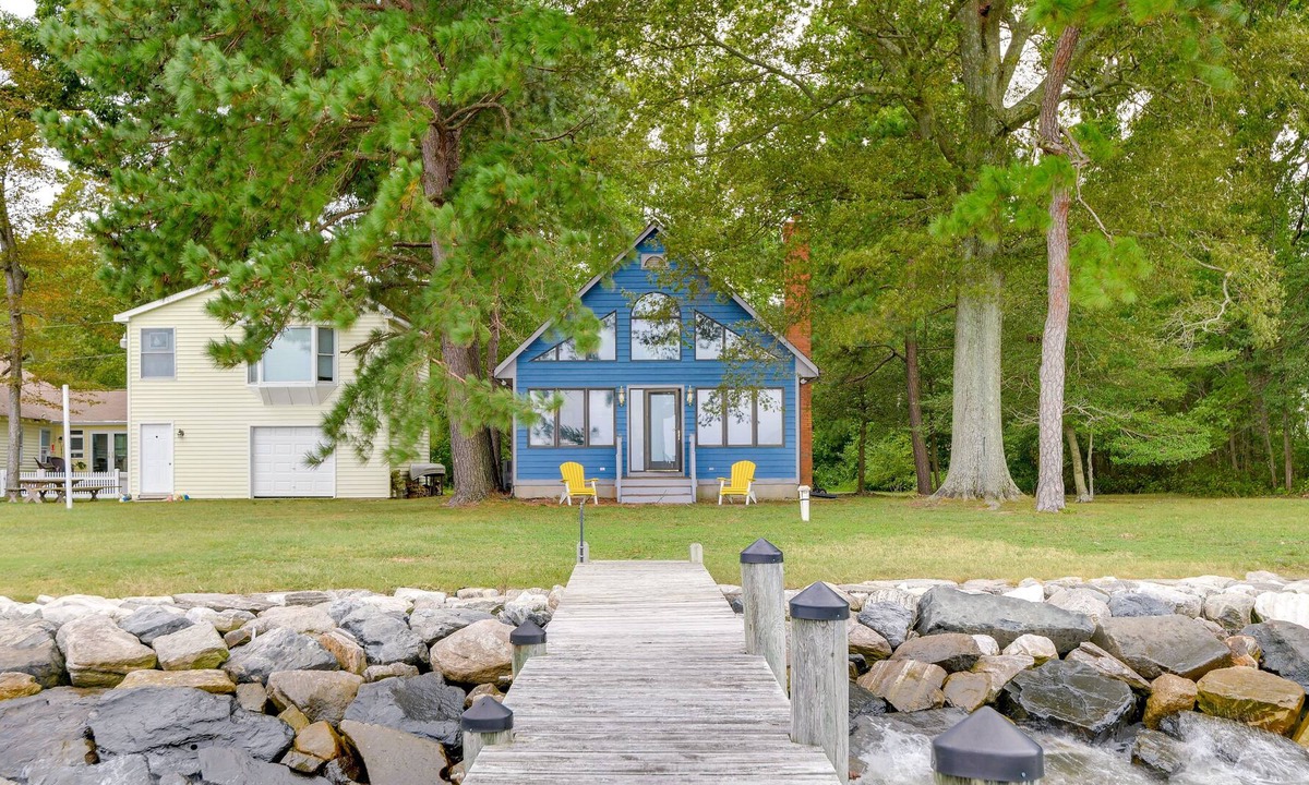 North Beach House | Waterfront North Beach Retreat w/ Private Dock!