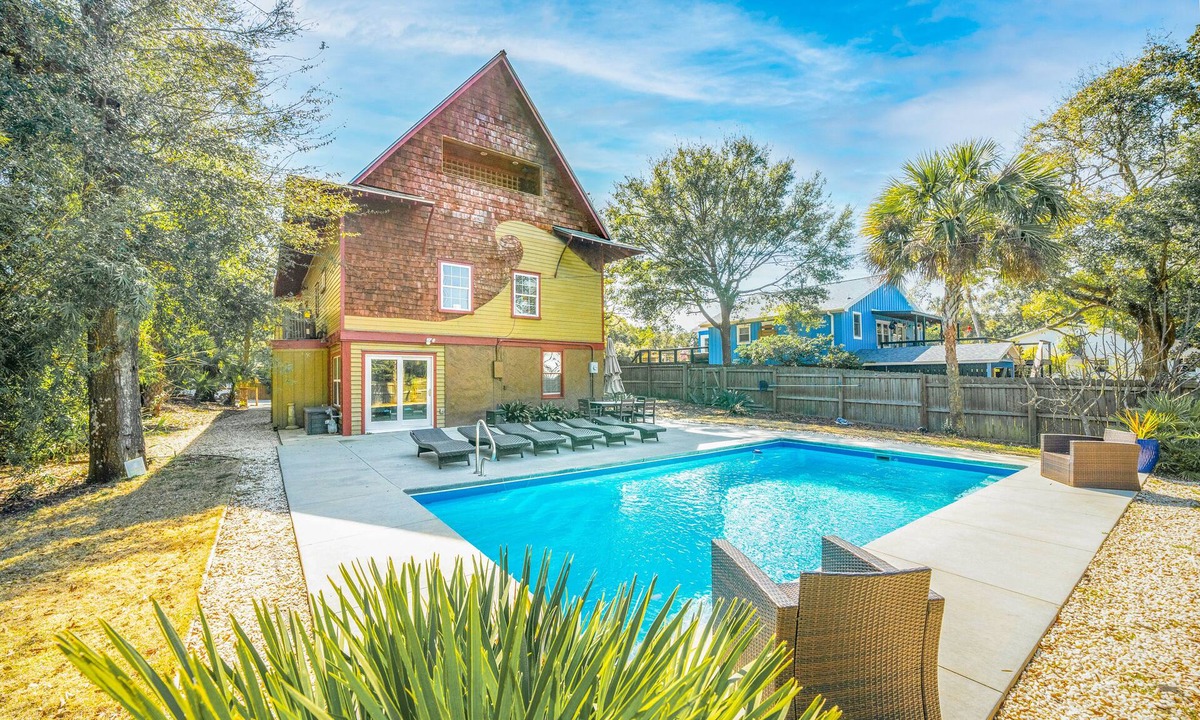 Folly Beach House | Wave House - Unique House with 2 Units - Private Pool - Steps to the Beach - Dog Friendly